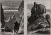 Khoorum valley, Punjab Salt Range; Rock Fort Oliphant, Transvaal. Pakistan 1878