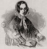 Miss Frederika Bremer. Sweden 1850 old antique vintage print picture