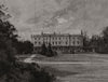 Hughenden Manor: back view and private gardens. Buckinghamshire 1893 old print