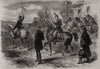 Col Loyd-Lindsay leaves Prussian outpost Sèvres for Paris with truce flag 1870