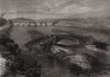 The war: defence of Paris - the bridges of Asnieres and Clichy destroyed 1870