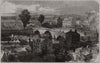 The war: defence of Paris - bridge of Neuilly fortified 1870 old antique print