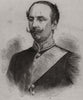 The late Lieutenant-Colonel Pemberton. UK 1870 old antique print picture