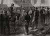 Prussian officer receiving French officers surrendering at Sedan. Ardennes 1870