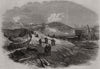 The war: siege of Strasbourg - Lunette captured by the Germans. Bas-Rhin 1870