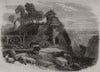 Demolition of the fortifications of Luxemburg. Luxembourg 1870 old print