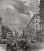 Victoria Street, Westminster. London 1854 old antique vintage print picture