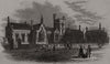 Bedford English Schools. Bedfordshire 1856 old antique vintage print picture