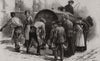 Hamburg cholera epidemic: Distributing pure spring water to the poor 1892
