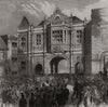 Opening of the new Corn Exchange at Aylesbury. Buckinghamshire 1865 old print