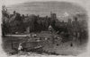 Windsor Castle, from the Thames. Berkshire 1848 old antique print picture