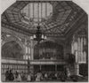 The Chapel Royal, Windsor Castle. London 1854 old antique print picture