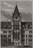 Park front of the new Foreign Office (Giles Gilbert Scott) . London 1859 print