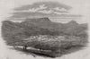 Pietermaritzburg, the capital of Natal. South Africa 1853 old antique print