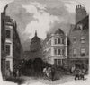 City improvements - Cannon-Street West. London 1854 old antique print picture