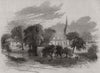 Wilsford from the Boston Sleaford & Midland Counties Railway. Lincolnshire 1857
