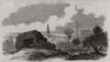 Remains of the castle, Sleaford. Lincolnshire 1857 old antique print picture