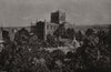Hexham Abbey, Northumberland 1895 old antique vintage print picture