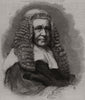 Mr. Justice Lush, the new Judge. Portraits 1865 old antique print picture