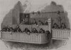 The reporters' box. London 1844 old antique vintage print picture