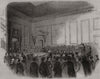 The Will Forgeries Case - examination at the Mansion-House. London 1844 print