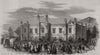 Exterior of the court at Norwich. Norfolk 1849 old antique print picture