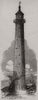 Cast-iron lighthouse constructed for the Great Isaac Cay. Bahamas 1855 print