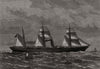 The steam-ship Chimborazo, of the Orient Line, for Australia 1880 old print