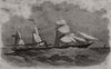The new screw-steamer Sicilia. Ships 1861 old antique vintage print picture
