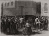 The flood at Sheffield: Burial of the unclaimed dead. Yorkshire 1864 old print