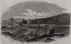 The flood at Sheffield: The village of Malin Bridge after the flood 1864 print
