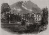 Bishopsthorpe, the palace of the Archbishop of York. Yorkshire 1864 old print