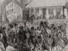 Sketches in Turkey: Our special artist arrested at Rousse. Bulgaria 1876 print