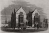 Harrow School. London 1862 old antique vintage print picture