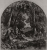 The river side. Landscapes 1856 old antique vintage print picture