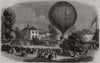 Rural and Musical Fete at Basford Park. Staffordshire 1859 old antique print