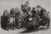 Going to the bull-fight. Spain 1846 old antique vintage print picture