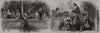 Al a Sombra; Al Sol. Spain 1846 old antique vintage print picture