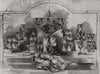 The Royal Thames Regatta prize plate. London 1855 old antique print picture
