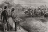 Polo at Hurlingham before the Prince and Princess Of Wales. London 1875 print