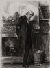 The family solicitor 1880 old antique vintage print picture