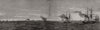 Kronstadt from the north: Russian ships HMS Merlin Firefly Peinaud D'Assas 1855