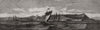 Anapa, from the sea. Russia 1855 old antique vintage print picture