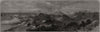 Cape Coast Castle, from McCarthy Hill. Ghana 1874 old antique print picture