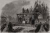 Laying the keystone. English church at Stuttgart, in Wirtemberg. Germany 1864