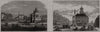 Darlington Railway Jubilee: Old Darlington; Stockton market-place 1875 print
