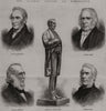 Darlington Railway Jubilee: George Stephenson; Ed & Jo Pease; Mewburn 1875