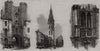 Castle of the Counts of Flanders; belfry; balcony, Hotel de Ville. Belgium 1872