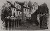 On the Senne (Zenne) . Belgium 1872 old antique vintage print picture