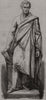 Statue of the late Duke Of Sutherland at Dunrobin Castle. Scotland 1866 print